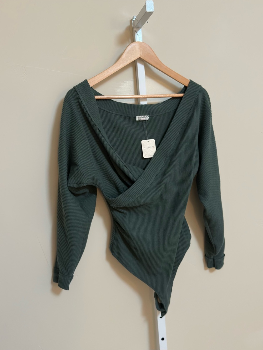 Free People Intimately Lovin’ This Feeling Bodysuit M Forest Pine NWT